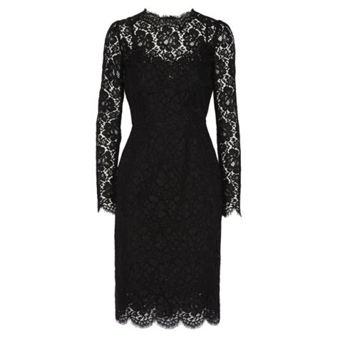 dolce gabbana black hourglass dress b|dolce gabbana black lace dress.